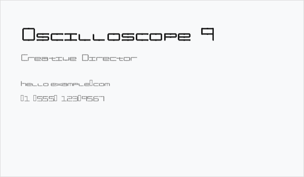 Oscilloscope 4 Business Card
