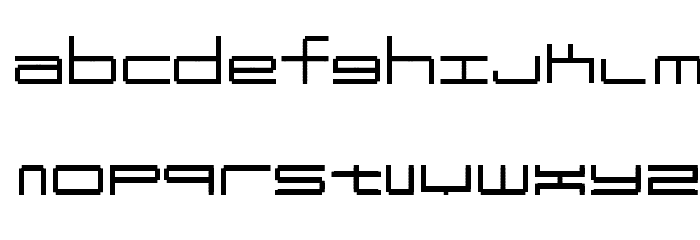 Oscilloscope 4 Font LOWERCASE