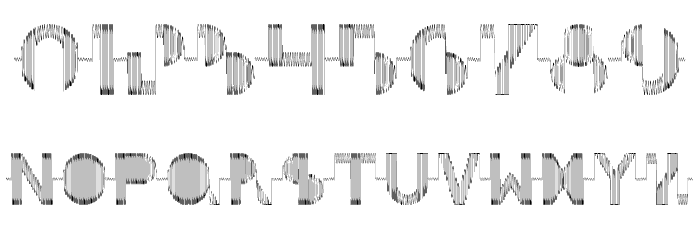 Oscilloscope Regular Font OTHER CHARS