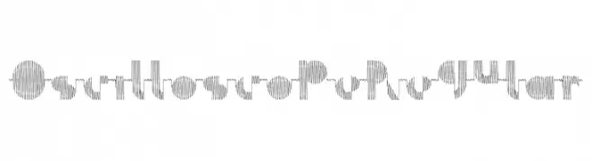Oscilloscope Regular  Скачать бесплатные шрифты