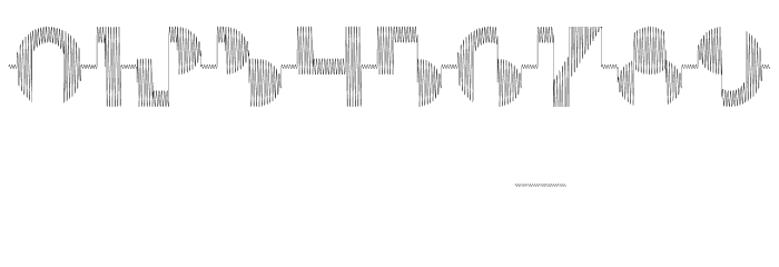 Oscilloscope Regular Font OTHER CHARS
