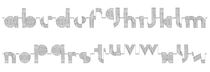 Oscilloscope Regular Font LOWERCASE