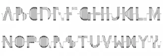 Oscilloscope Regular Шрифта ВЕРХНИЙ