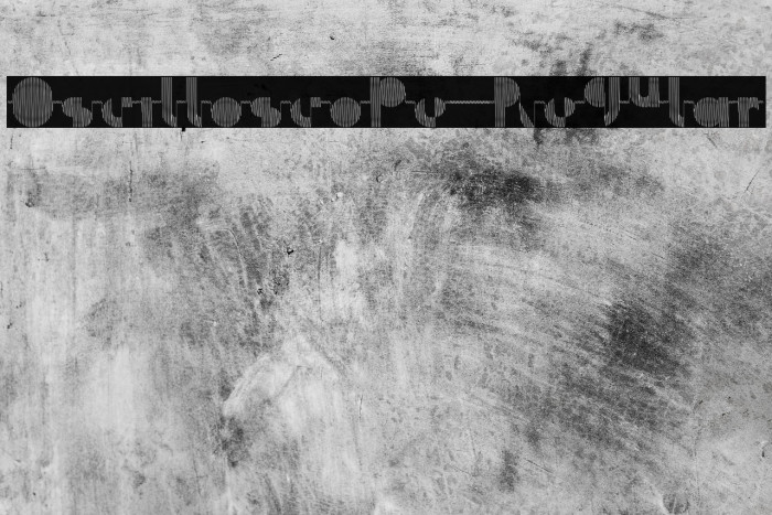 Oscilloscope Regular Font examples