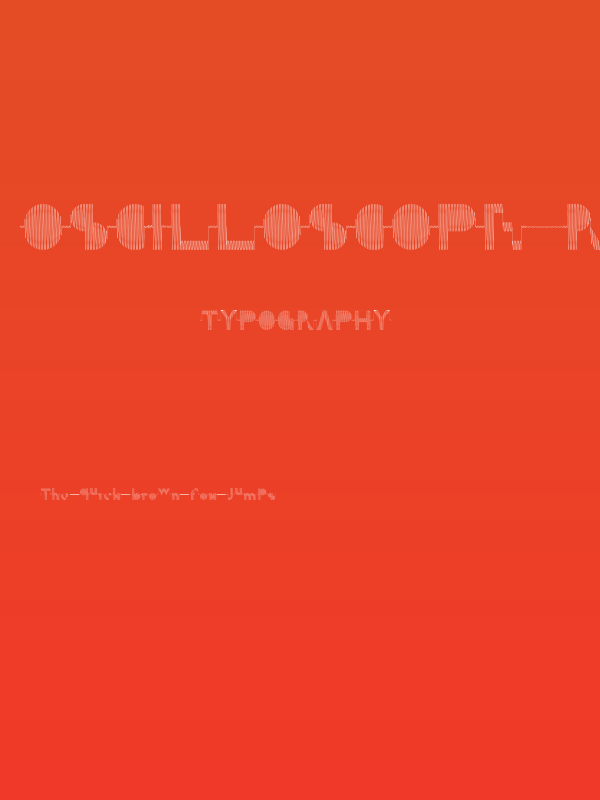 Oscilloscope Regular Poster