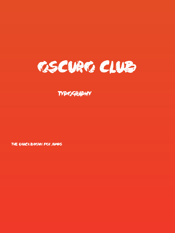 Oscuro Club Poster