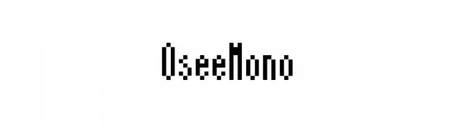 OseeMono  Скачать бесплатные шрифты