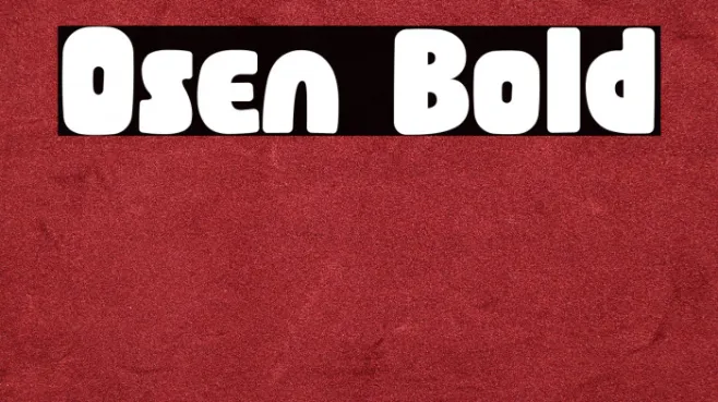 Osen Bold Example 3