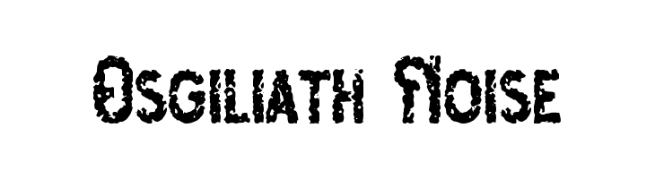 Osgiliath Noise Font
