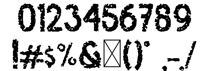 Osgiliath Noise Font OTHER CHARS