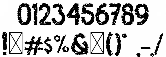 Osgiliath Noise Font OTHER CHARS