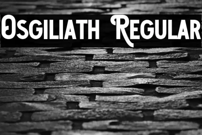 Osgiliath Regular Font examples