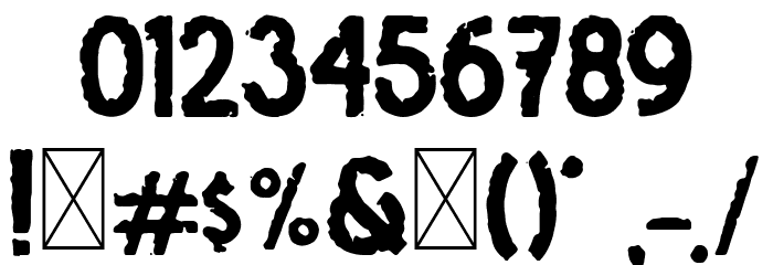 Osgiliath Rough Font OTHER CHARS