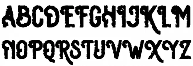 Osgiliath Rough Fonte MAIÚSCULAS