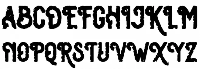 Osgiliath Rough フォント 大文字