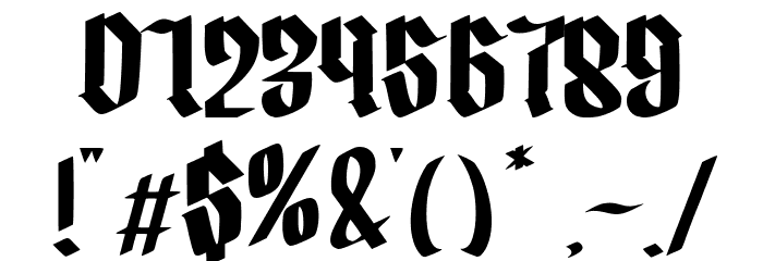 Osgiliath Font OTHER CHARS