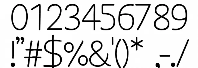 Osgood Sans Font OTHER CHARS