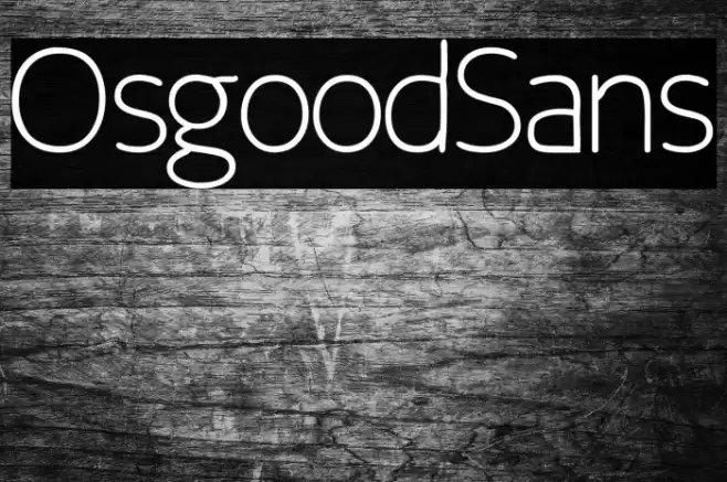 Osgood Sans Font examples