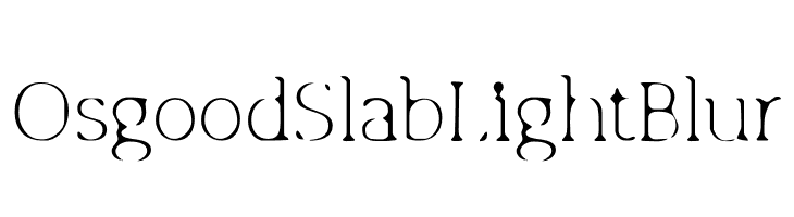 Osgood Slab Light Blur  नि: शुल्क फ़ॉन्ट्स डाउनलोड