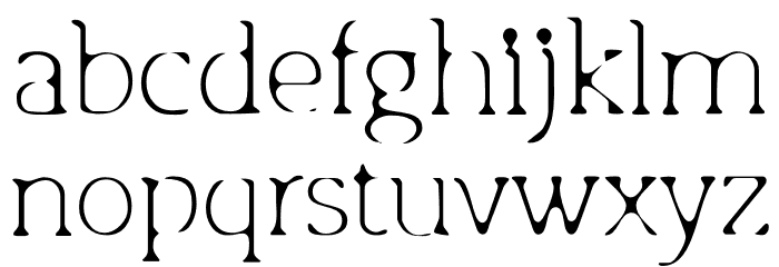 Osgood Slab Light Blur Font LOWERCASE