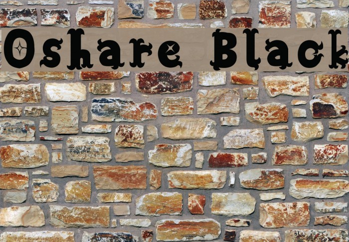 Oshare Black Font examples