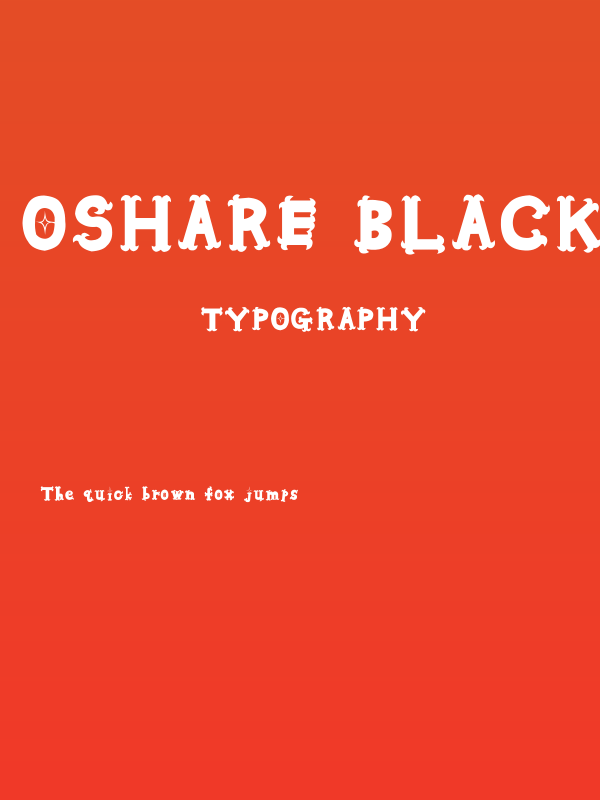 Oshare Black Poster