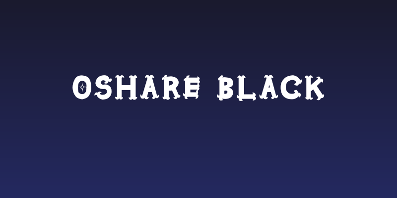 Oshare Black Social Header