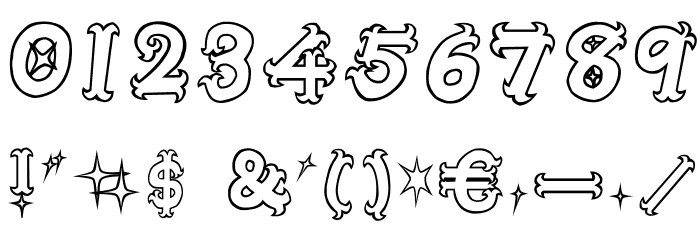 Oshare-Honenuki Font OTHER CHARS