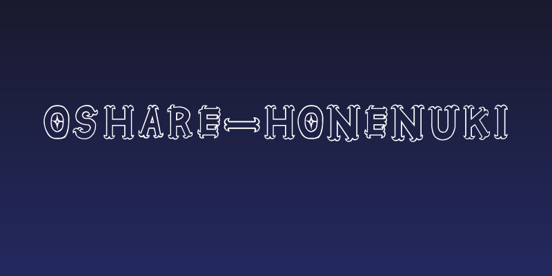 Oshare-Honenuki Social Header