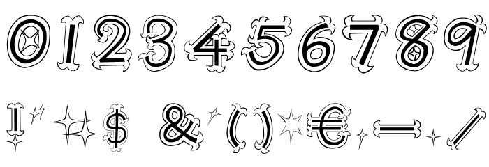 Oshare Font OTHER CHARS