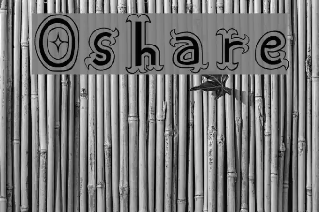 Oshare Font examples