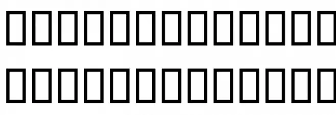 Oshtok Outline Caratteri MINUSCOLO