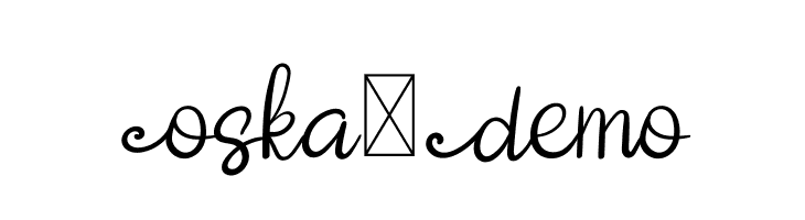 Oska- Demo  Fuentes Gratis Descargar