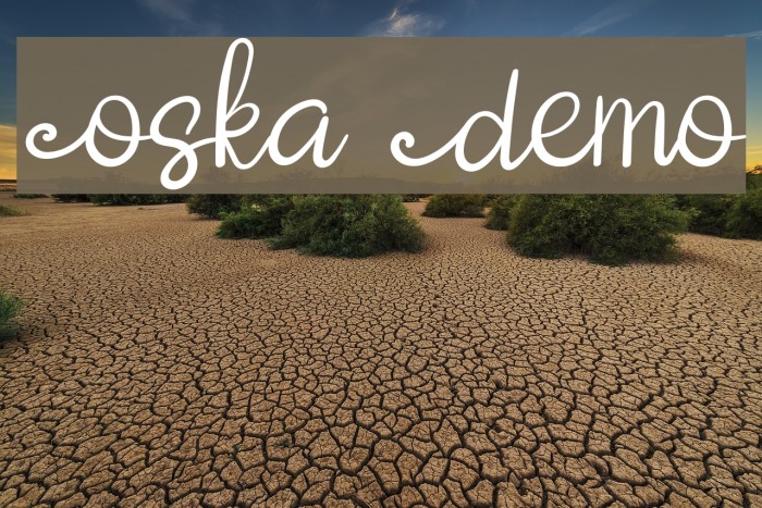 Oska- Demo Font examples