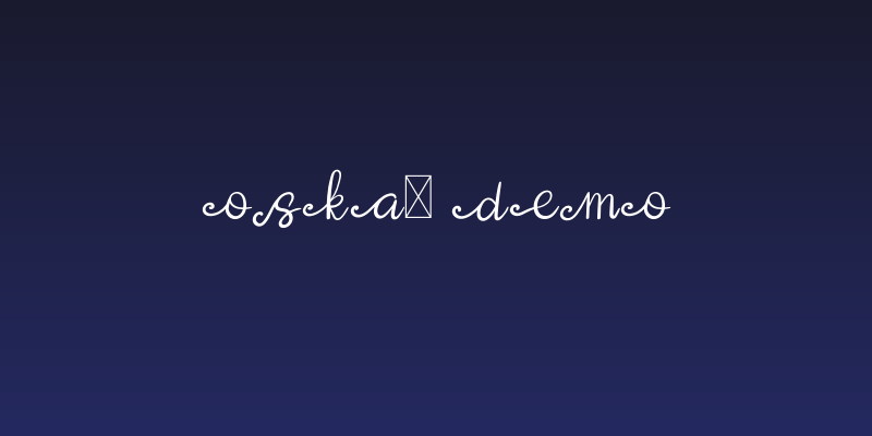 Oska- Demo Social Header