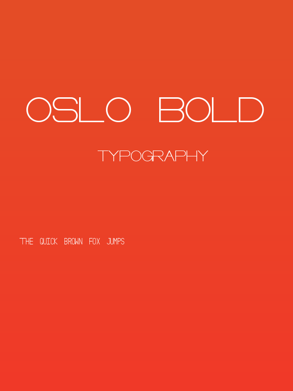 Oslo Bold Poster