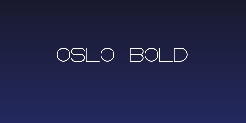 Oslo Bold Social Header