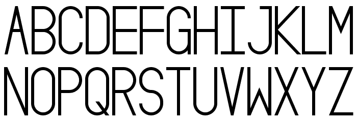 Oslo Bold Font LOWERCASE