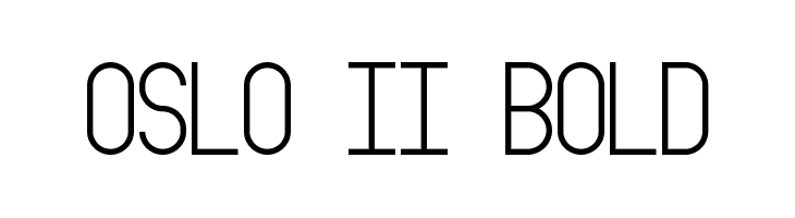 Oslo II Bold  font caratteri gratis
