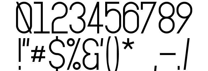 Oslo II Bold Font OTHER CHARS