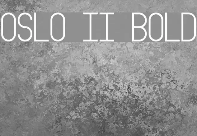 Oslo II Bold Font examples