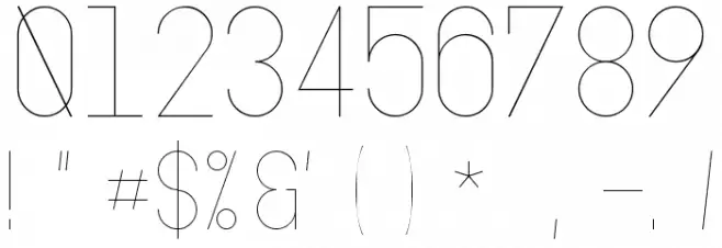 Oslo II Font OTHER CHARS