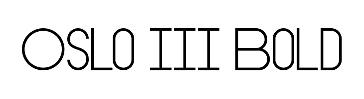 Oslo III Bold Font