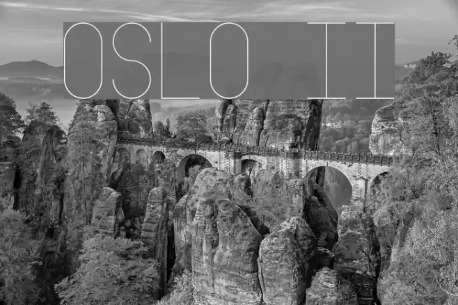 Oslo II Font examples