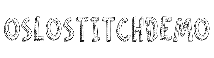 Oslo Stitch DEMO  Frei Schriftart Herunterladen