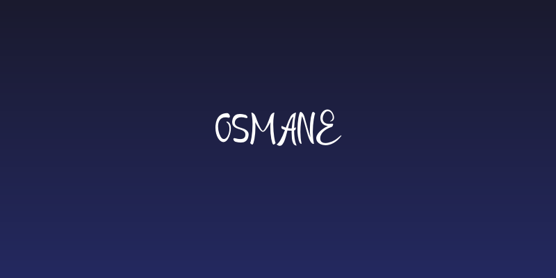 Osmane Social Header