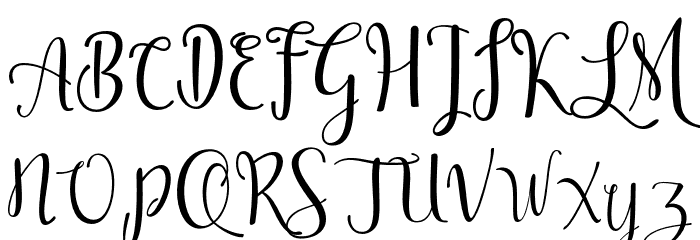 OssellanyScript Font Litere mari