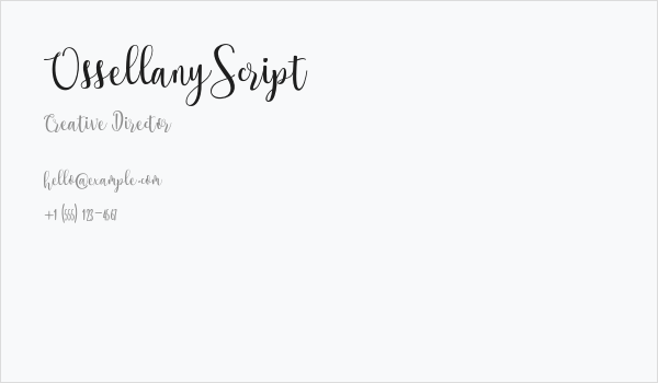 OssellanyScript Business Card