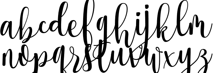 OssellanyScript Font LOWERCASE