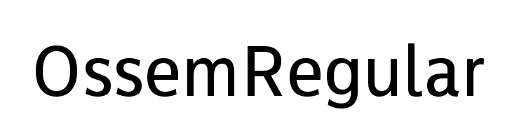 Ossem Regular Font